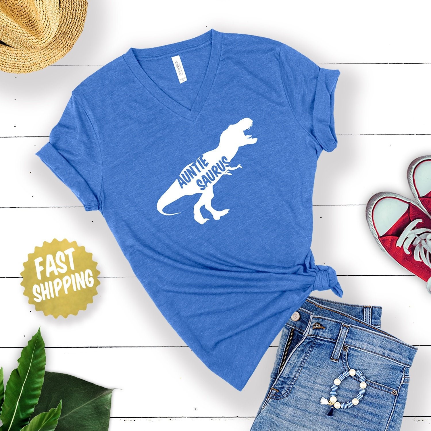 Auntiesaurus T Shirt - Cute For Aunt Auntie Saurus Rex Funny To Be Christmas Gift New Shirt