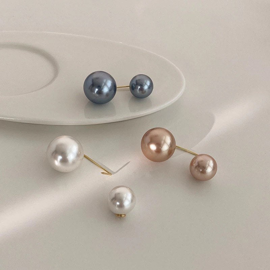 Fashion Pearl Brooch Pins, Pearl Pins Safety Sweater Shawl Clips Jewelry Women's Brooches & Pins, For Women