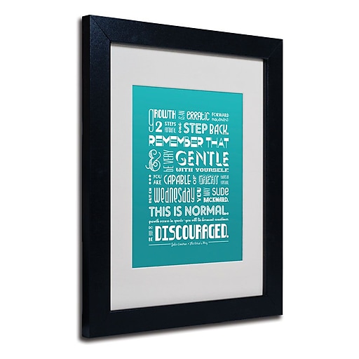 Trademark Fine Art 'Artist Way VI' 11" x 14" Black Frame Art