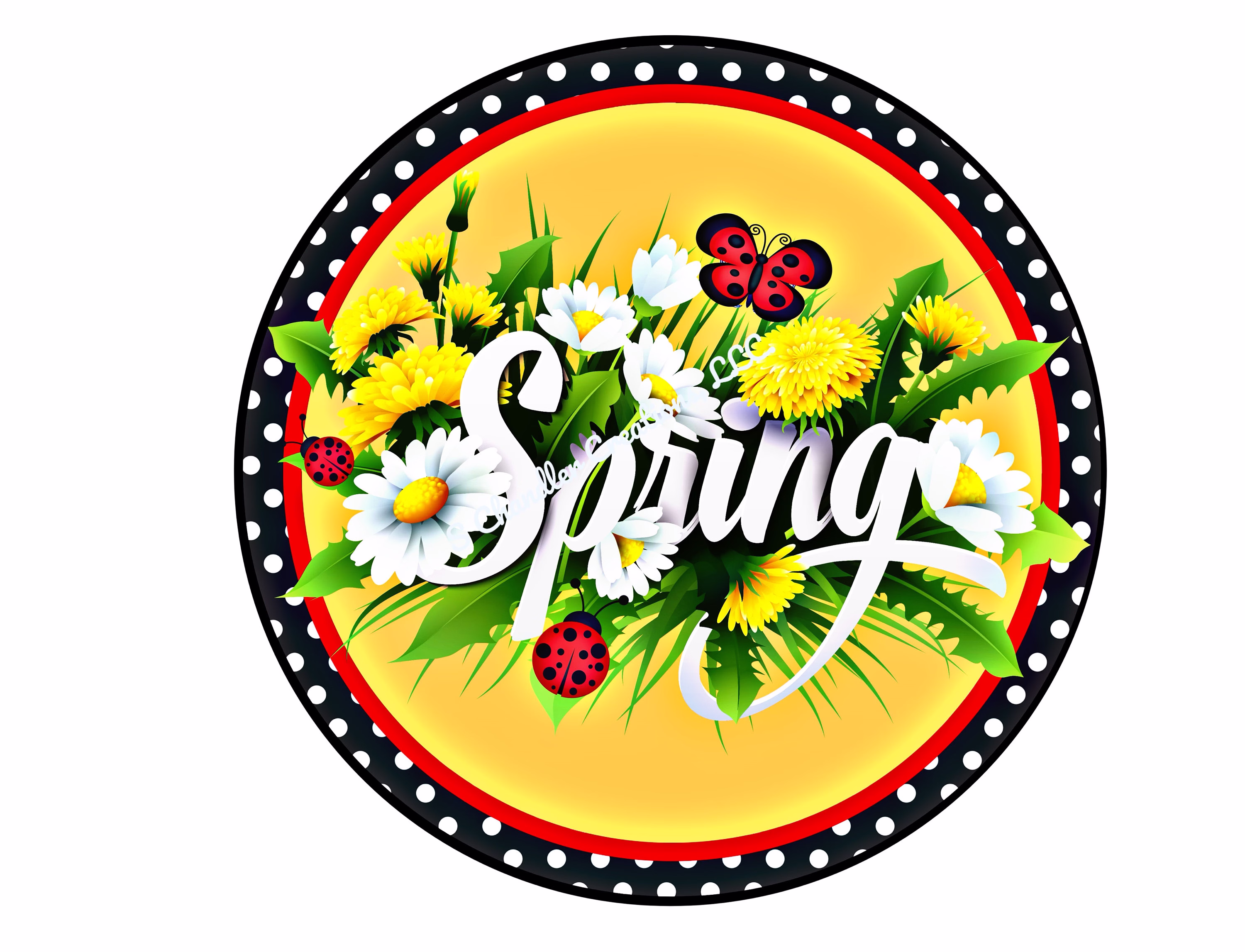 Spring Wreath Sign, Spring Flowers, Spring Flower Sign, Spring, Wreath Sign, Wreath Attachment, Sublimation, Door Hanger
