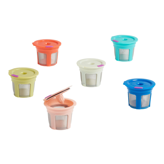 Stainless Steel Mesh Reusable Keurig K Cup Filters 6 Pack - Plastic by World Market