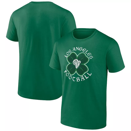 Men's Fanatics Branded Green Los Angeles Rams Big & Tall Celtic T-Shirt, Size: 4XB