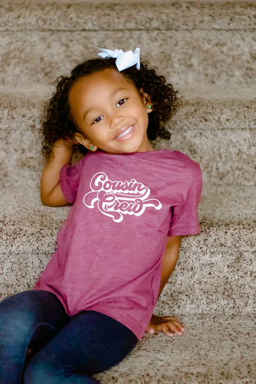 Olive Loves Apple Vintage Retro Cousin Crew Shirts & Bodysuits For Matching Boys Girls