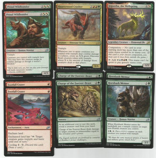 Ikoria Green/Red Tramplers - 60 Card Ready To Play Deck Fun Magic Mtg