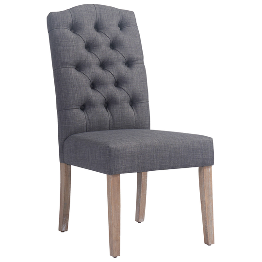 Worldwide Homefurnishings Set of 2 Polyester/Polyester Blend Upholstered Side Chair (Wood Frame) in Brown | 202-157GY