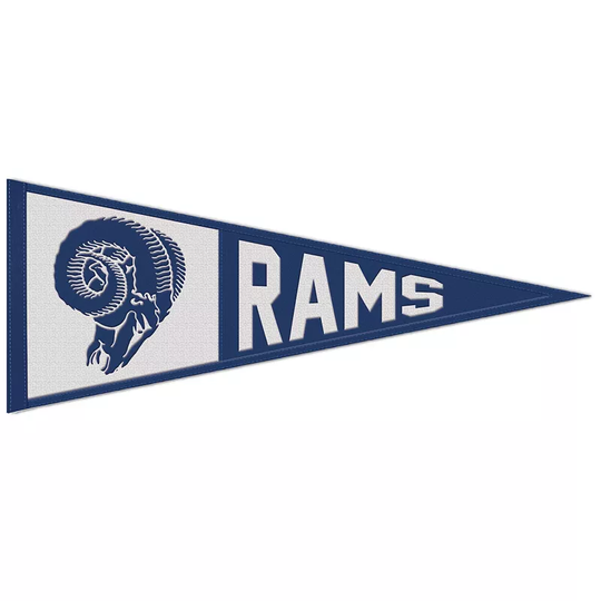 WinCraft Los Angeles Rams 13" x 32" Retro Logo Pennant, Multicolor