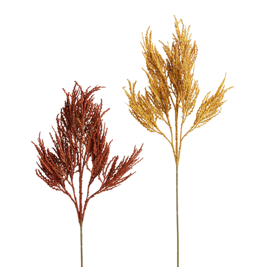 Faux Fall Heather Spray: Brown - Plastic by World Market
