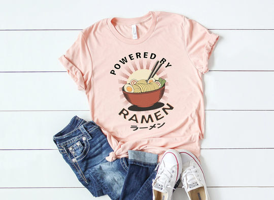 Power By Ramen Shirt, Noodles Lover Gift, A Goog Cook Tee, Foodie T-Shirt