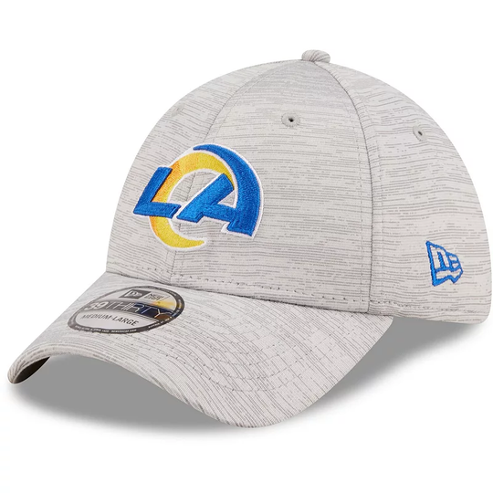 Men's New Era Gray Los Angeles Rams Distinct 39THIRTY Flex Hat, Size: Small/Medium, Grey