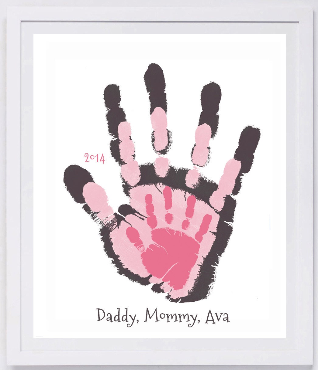 Layered Handprint Paper Keepsake