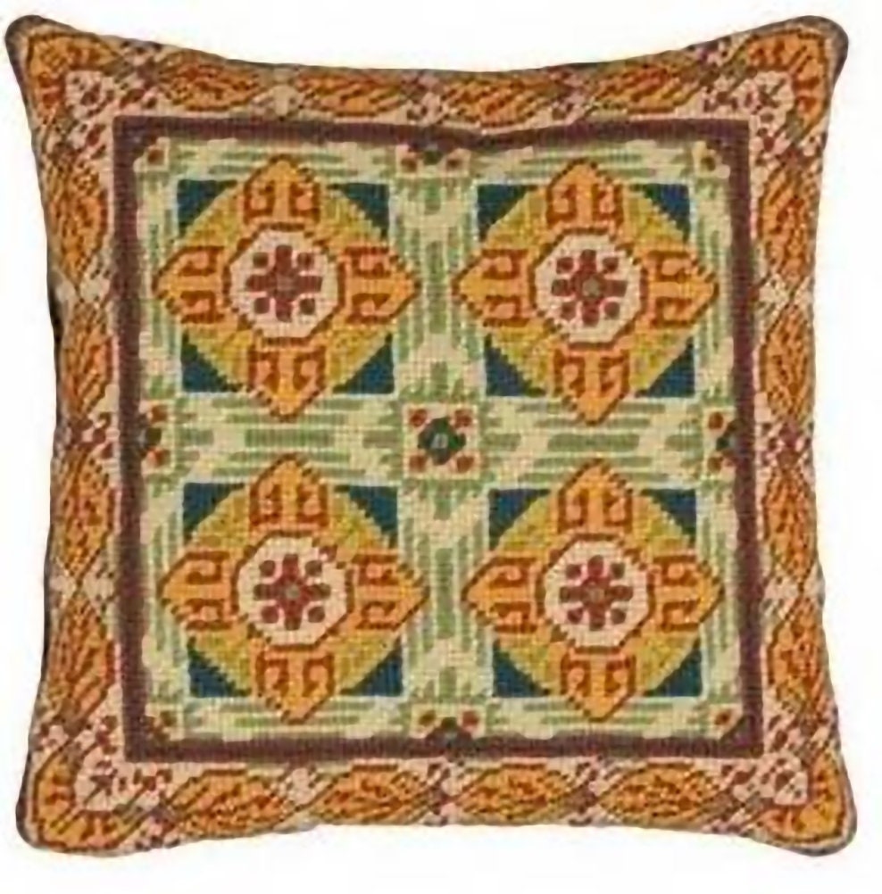 Sajou Needlepoint Basketweave Tapestry Kit Cement Tile Sauzet Model