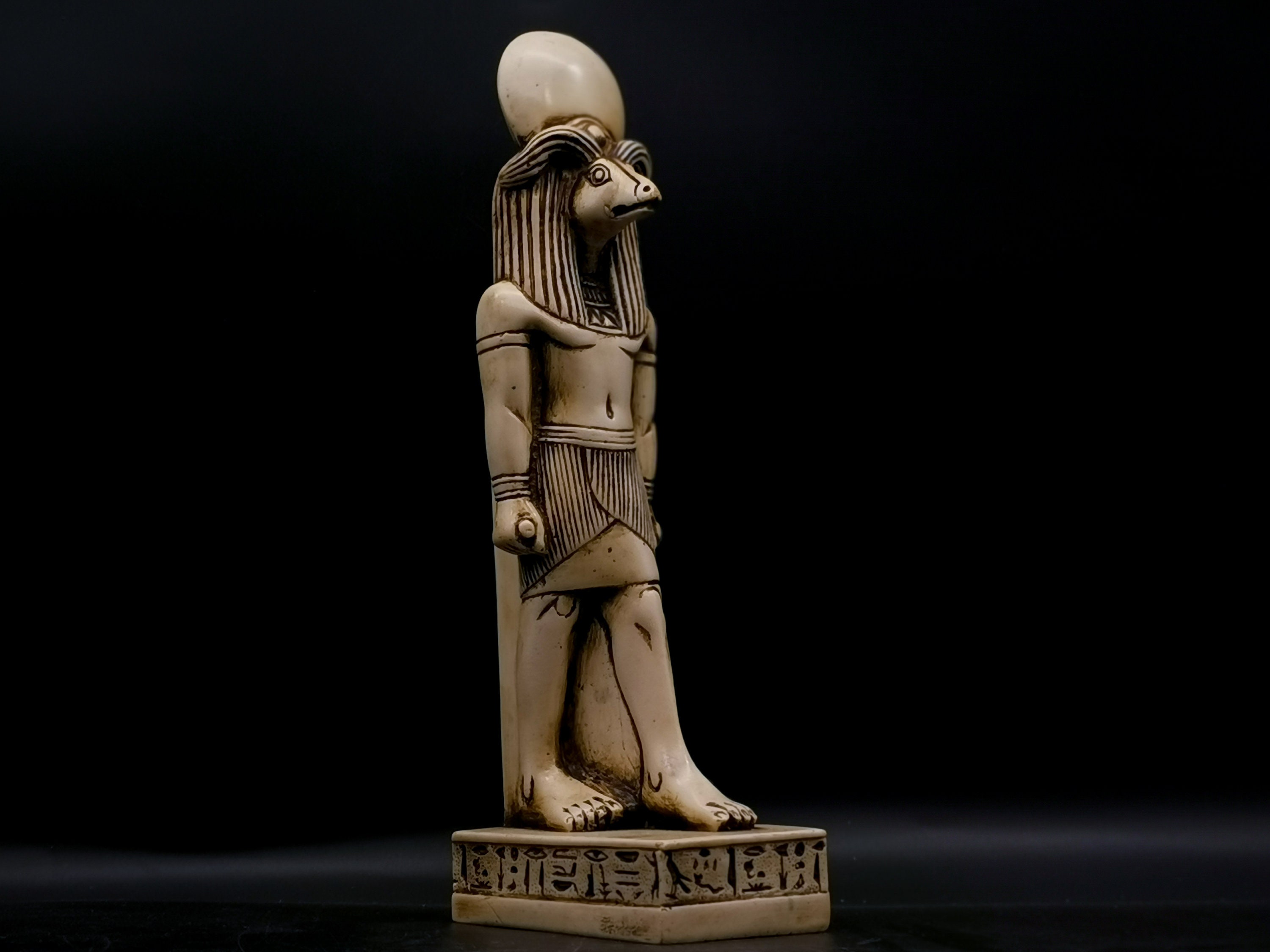 Unique Ancient Egyptian God Khnum Statue Stone Made in Egypt