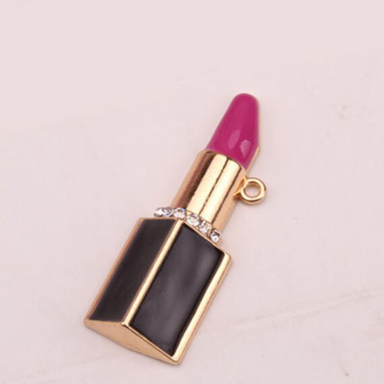 1 Piece Pc Lipstick Alloy Rhinestone Bling Decoden For Your Craft Projects