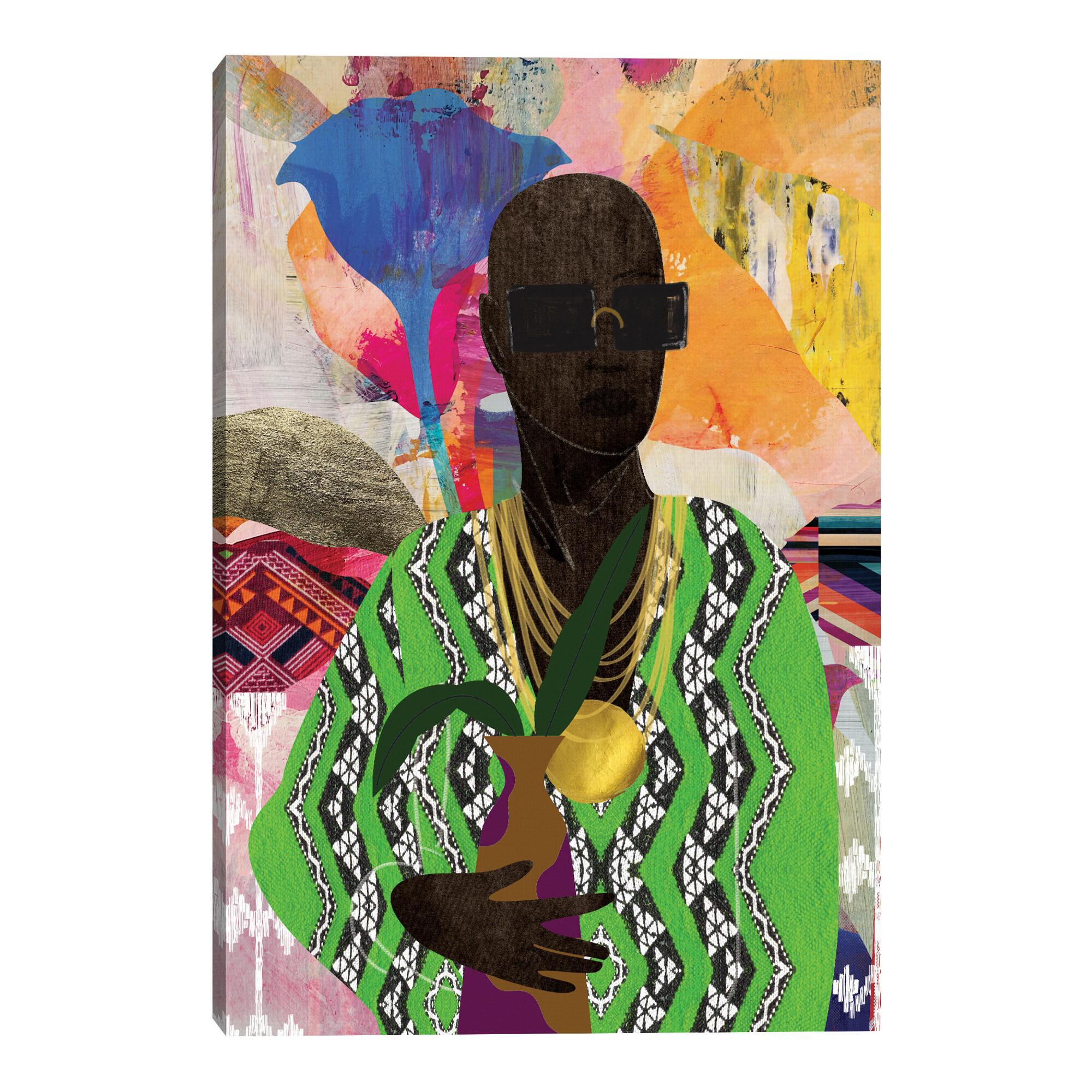 Mod Turban King By Nikki Chu Canvas Wall Art: Multi by World Market