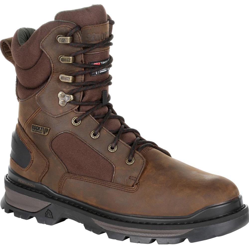 Rocky Size: 8 Medium Mens Brown Waterproof Outdoor Boots Leather | RKS0415 M 080
