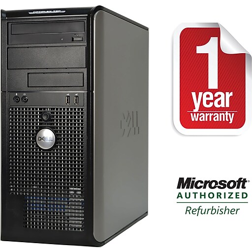 Dell 780 Refurbished Tower Computer Core 2 Duo 2.93Ghz 4GB Memory 500GB Hard Drive Windows 10 Pro