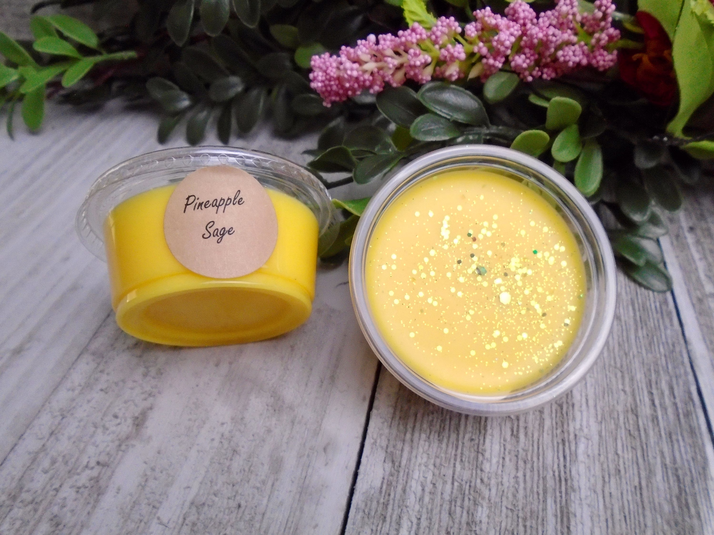 Pineapple Sage Wax Melt, Soy Blend 2 Oz Melt Shot Cup, Melts, Strong Scented Clearance Melts