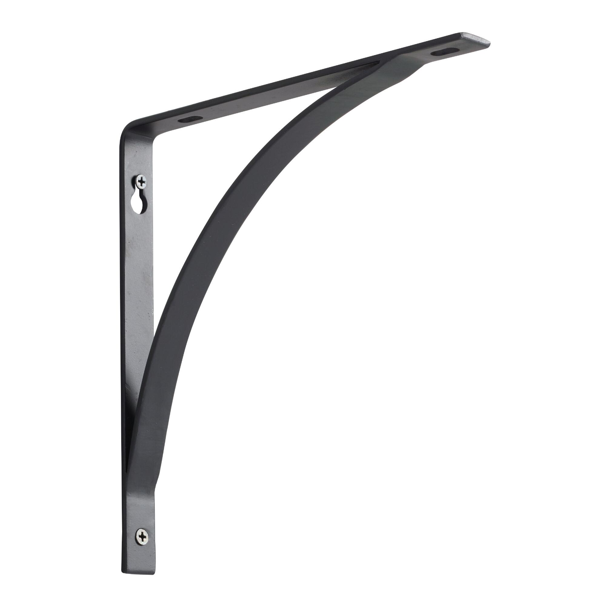 Large Black Arched Shelf Brackets 2 Pack - Metal by World Market