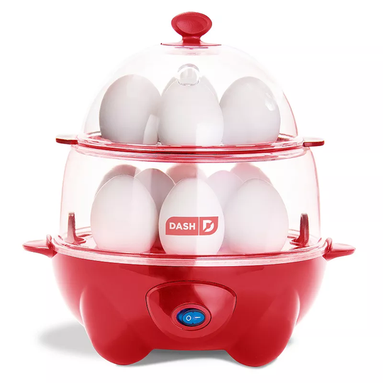 Dash Deluxe Egg Cooker, Red