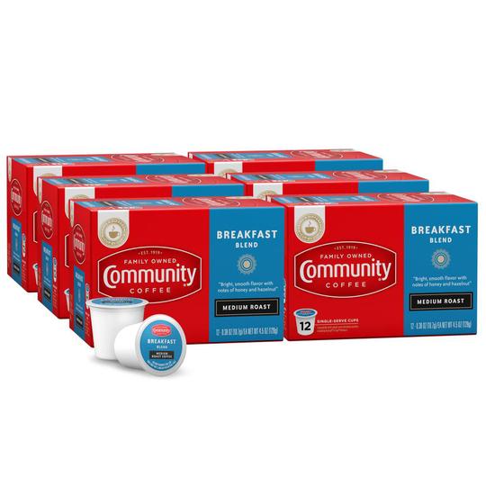 Community Coffee 72-Pack Breakfast Blend Single-Serve Coffee K-cup | 16263-6