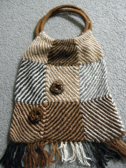 Brand New Made in Peru Alpaca Blended Everyday Casual Purse Handbag Tote #528-10