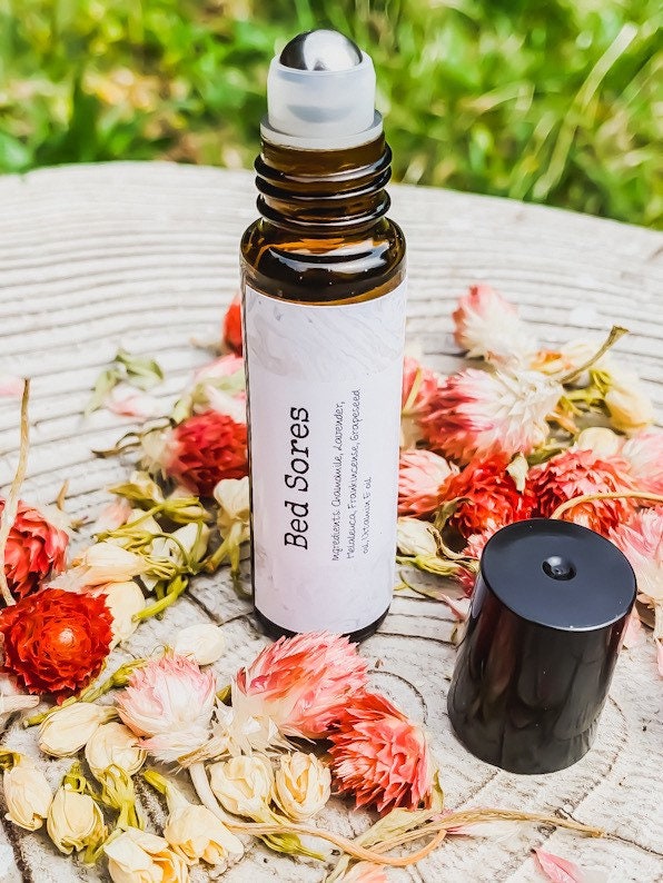 Bed Sores Essential Oil Rollerball Blend 10Ml, Oils, Organic, Self Care, Personal Gift