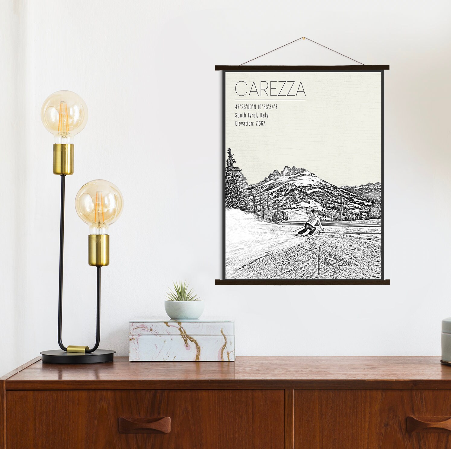 Carezza Ski Resort Italy | Hanging Canvas Of Printed Marketplace