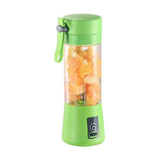 380ml Portable USB Electric Fruit Mixer Juicer Machine Home Blender Squeezer - green