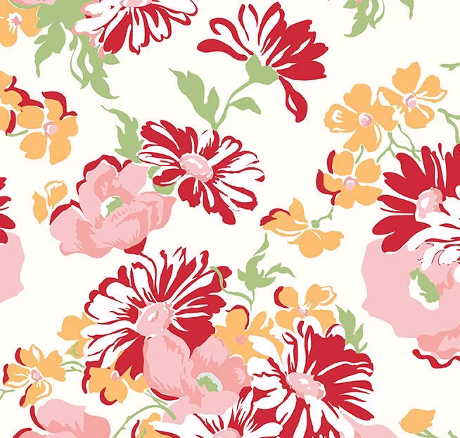 2 1/8 Yard Backing Chicken Salad Wide Back Daisy, By Lori Holt For Riley Blake Designs, Wb11776-Daisy