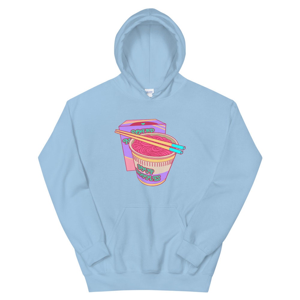 Kawaii Ramen Noodles Unisex Hoodie | Noodle Funny Foodie Gift For