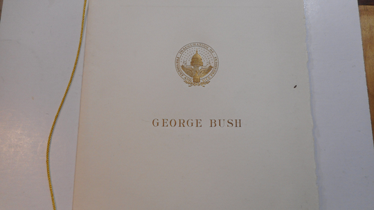 President Bush Inaugural Program, Invitation, Original Inauguration, 1981 Inauguration