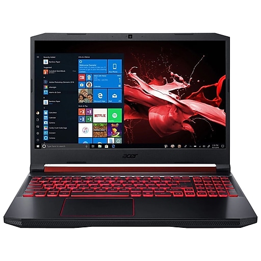 Acer Nitro 5 AN515-54-51M5 15.6" Refurbished Notebook, Intel i5 9300H, 8GB Memory, 128GB SSD + 1TB Hard Drive, Windows 10, Black