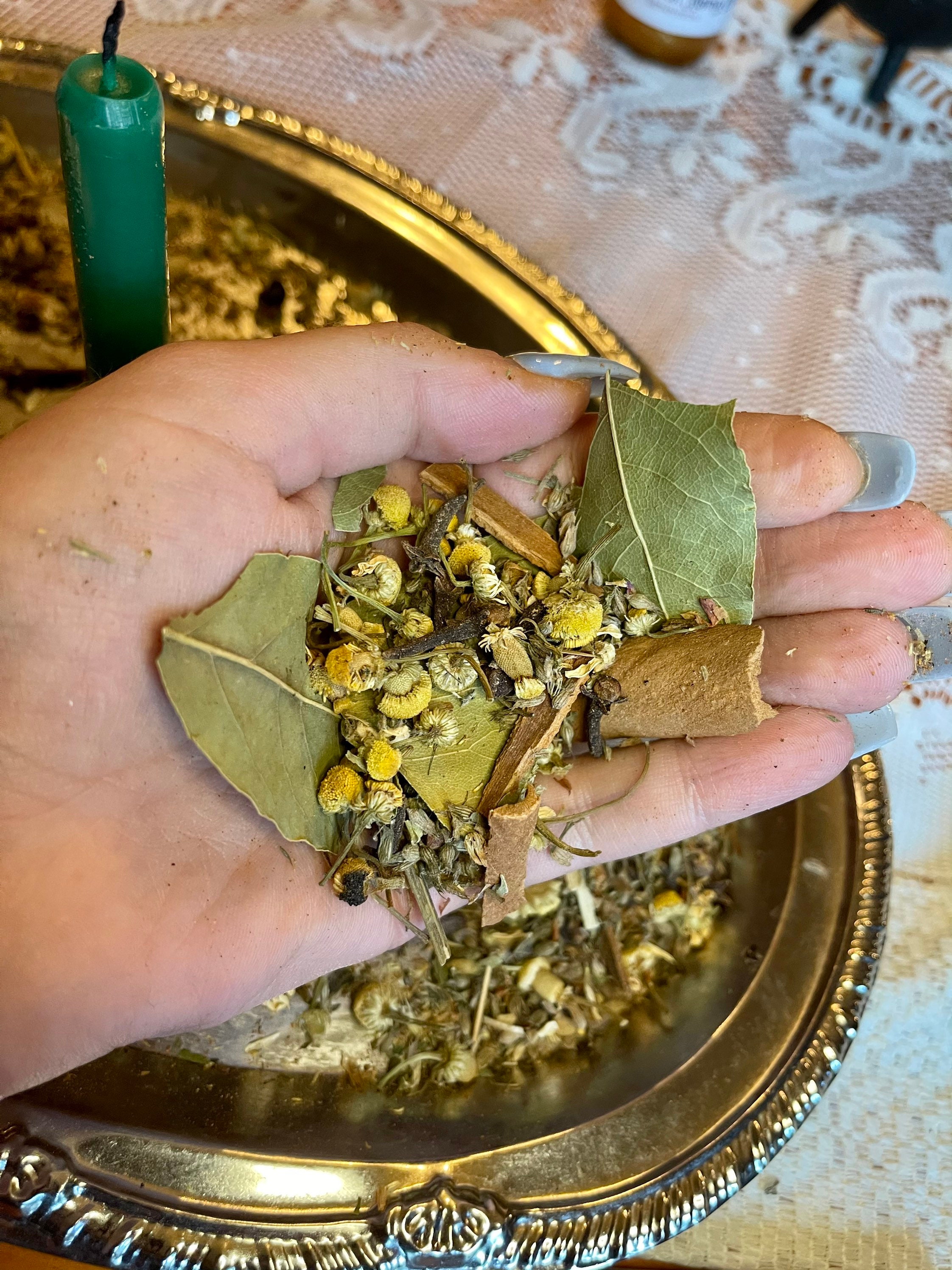 Herbal Blend Money Magnet Witchcraft Supplies For Wealth Abundance Prosperity Voodoo Hoodoo Wicca Occult Pagan Love Magic Spell