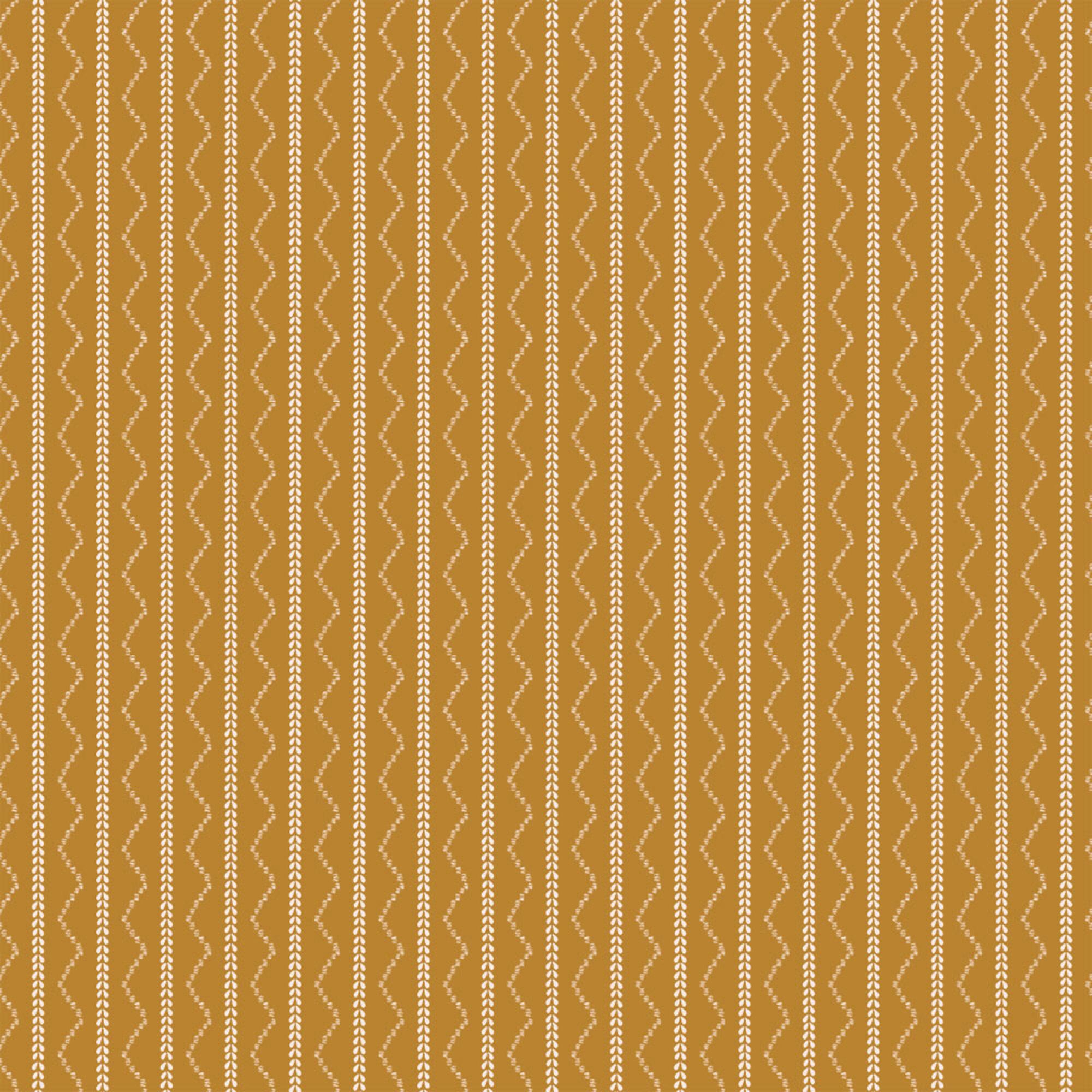 Mustard Rick Rack Stripe Peel And Stick Wallpaper by World Market
