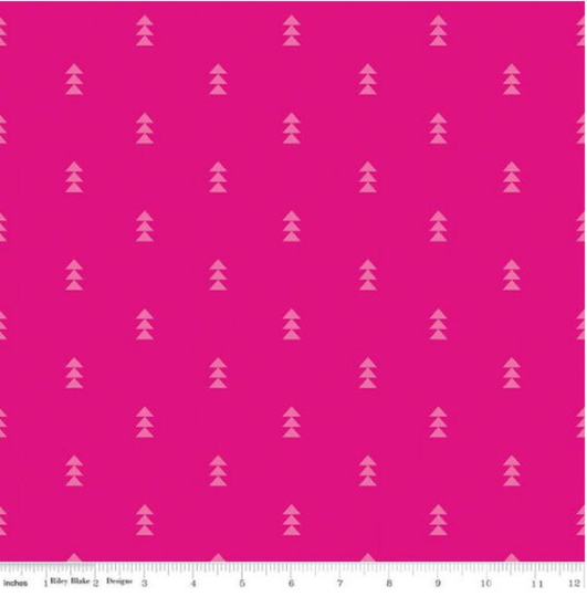 Pink On Pink Fabric, Hot Blender Tone Girls Fabric 100% Cotton For Sewing Projects