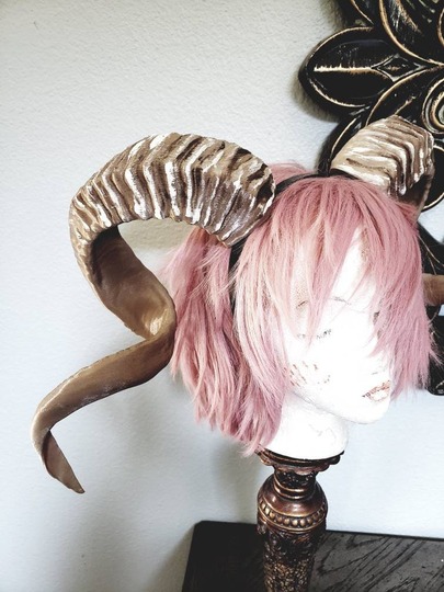 New Arrival Ram Horns Headband 3D Printed Cosplay Comicon Stage Performance Extra Large Size