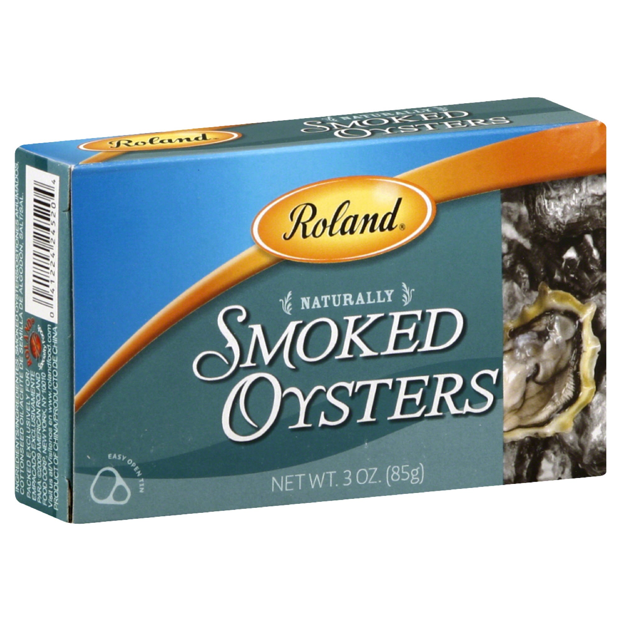 Roland Oysters, Naturally Smoked - 3 oz