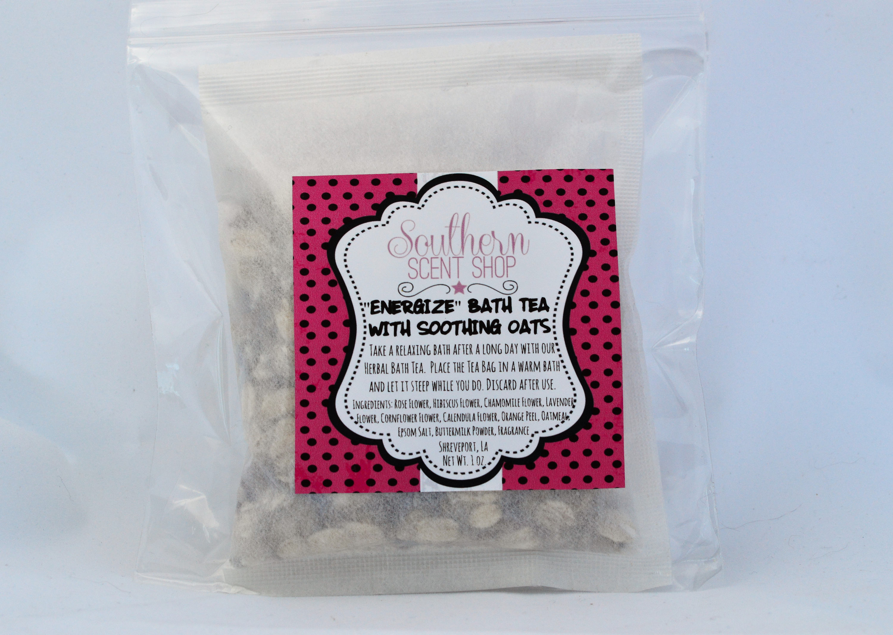 Energy Blend Bath Tea With Soothing Oats, Tea, Soak, Herbal Milk Bath, Oatmeal Soak