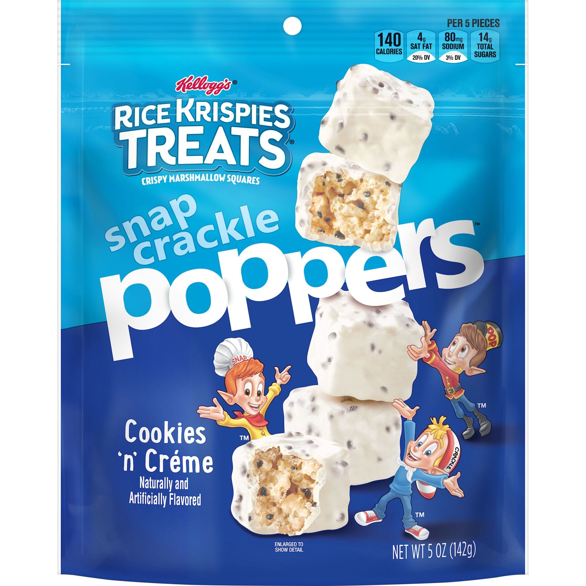 Kellogg's Rice Krispies Treats Poppers, Cookies n' Creme - 5 oz