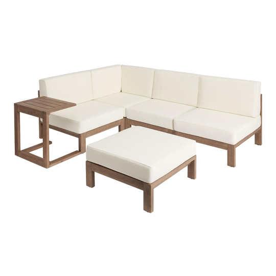Eucalyptus Segovia Modular Outdoor Patio Sectional Collection by World Market