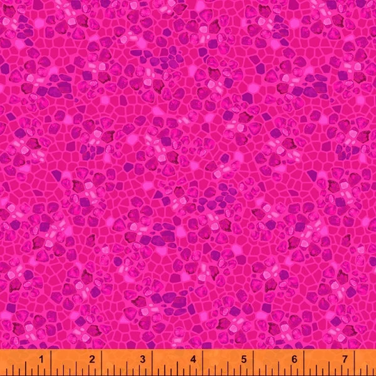 Fabric - Windham Mosaic Flirty -52930-28 By Whistler Studios Pink Blender