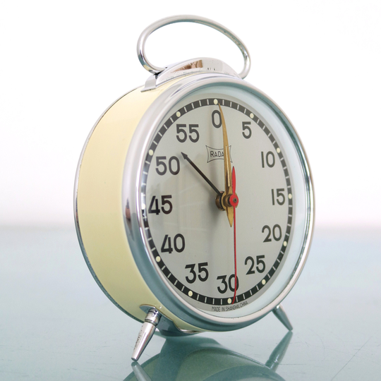 Five Rams Timer Stopwatch Mantel Chromed Top Piece Mid Century Space Age Retro. Offered With A One Years Guarantee