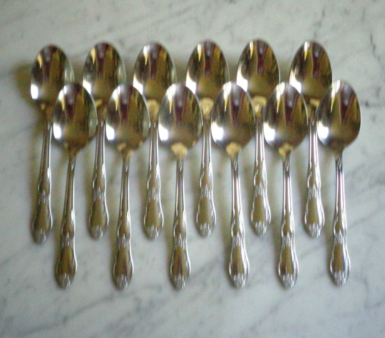 Wma Rogers Oneida Fenway Daydream Stainless Steel 6 1/2 Inch Set Of 12 Oval Place Setting Table Soup Spoons