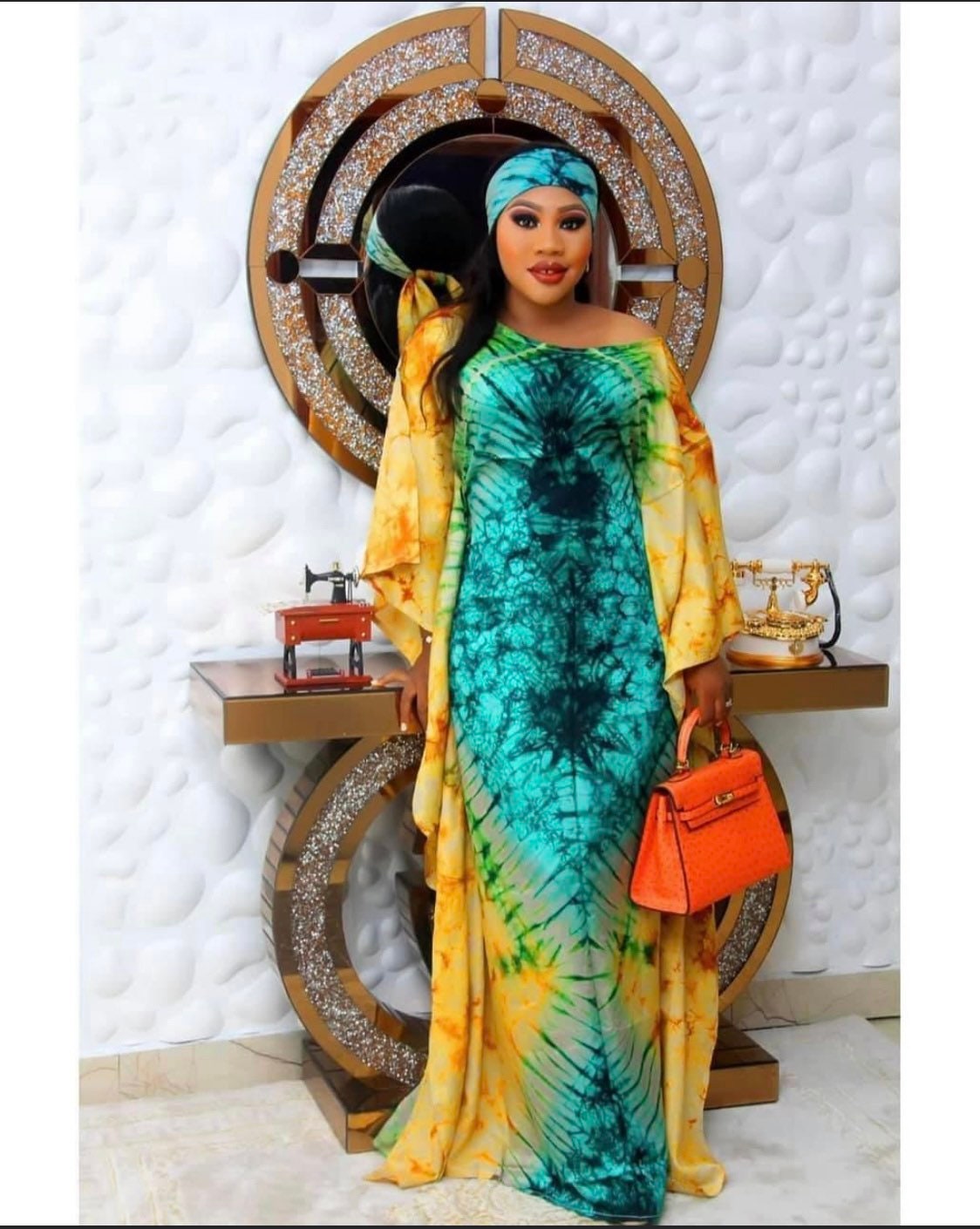 Two Tone Adire, Adire Dress, Adire Bubu, African Adire Wear, African Kaftan Clothing, African Plus Size, Maxi Dress, Clothing, Butterfly