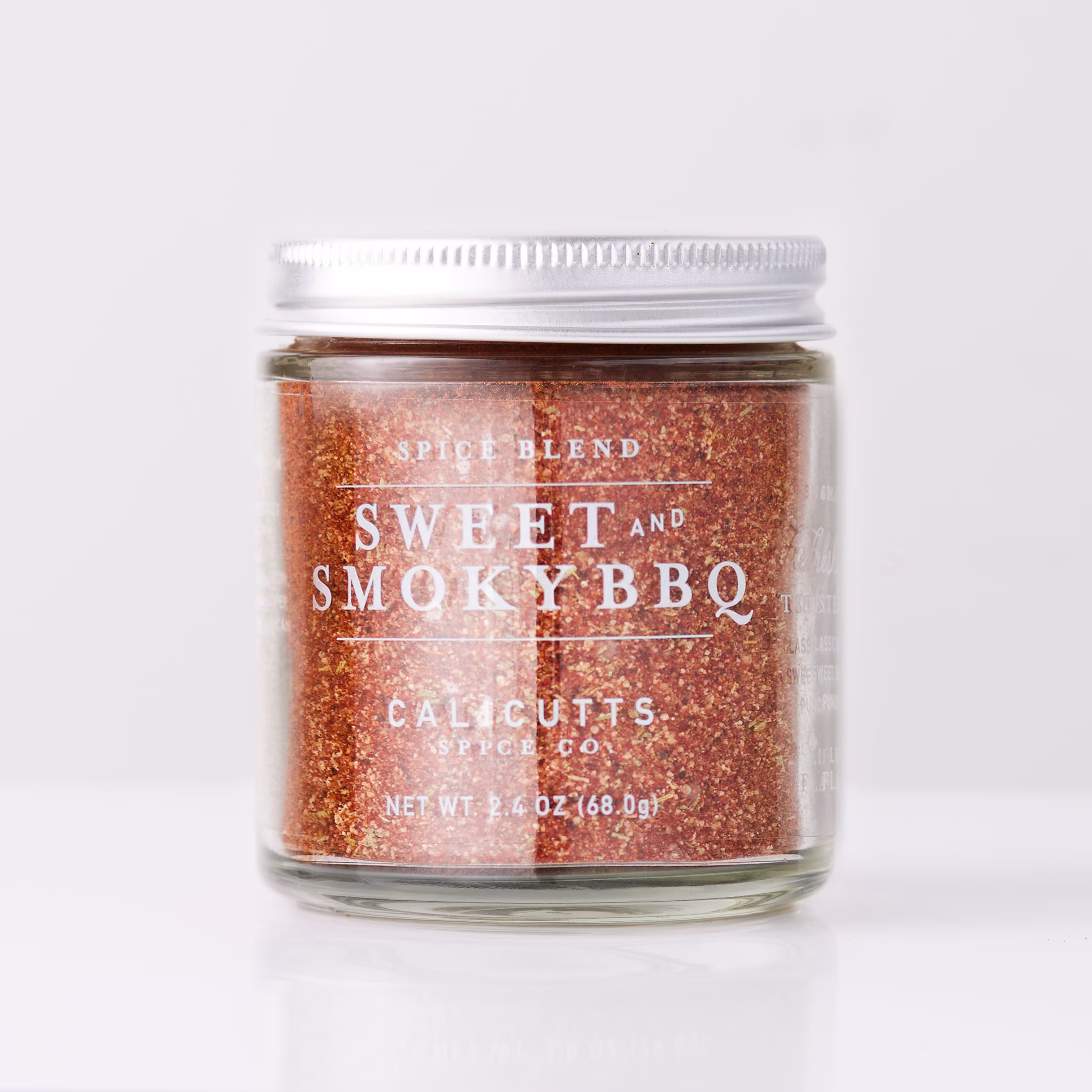 Sweet & Smokey Bbq - Handcrafted Spice Blend 2.4 Ounces in Glass Jar, Preservative & Gluten-Free