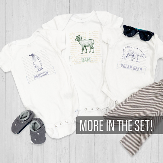 Sketched Animal Onesie® Collection | Baby Boutique Onesies® For Kids