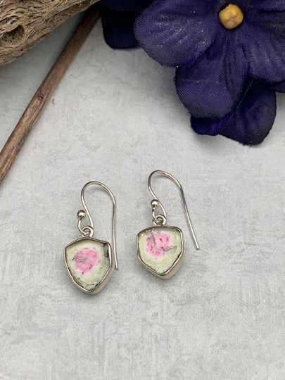 Watermelon Tourmaline Earrings