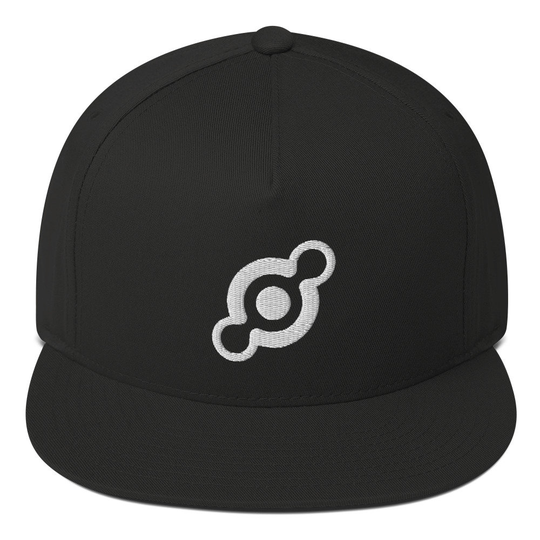 Helium Hat, Embroidered Flat Bill Snapback Cap, Crypto Gift