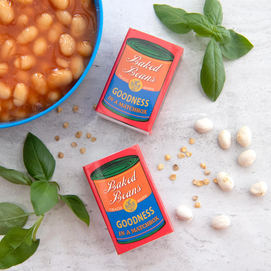 Grow Your Own Baked Beans in A Matchbox, Birthday Gift For Him, Pop Art, Funny