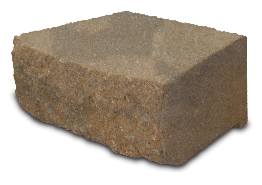 Lowe's 12-in L x 4-in H x 8-in D Southwest Blend Retaining Wall Block in Brown | 201501